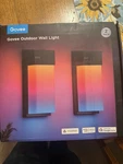 Govee Smart Rgbic Outdoor Wall Lights 2-PACK 1500LM IP65 Hardwired Testedworking. Fixed Price $80.00.