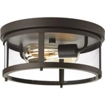 Progress Lighting P550021 Gunther 13"W Flush Mount Drum - Bronze. Fixed Price $74.96.