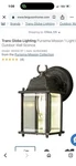 Trans Globe Lighting Purisima Mission Outdoor Wall Sconce 1-LIGHT 40455 Rt. Fixed Price $45.00.