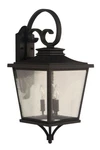 Craftmade ZA2924 Tillman 3 Light 27" Tall Outdoor Wall Sconce - Black. Fixed Price $176.93.