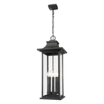Z-lite Tiberius 6LT 12" Outdoor Chain Mount Ceiling, Black/seed 5017CHXL-BK. Fixed Price $462.40.