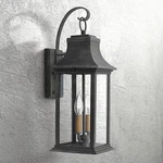 Hinkley Adair 20" High Aged Zinc Clear Glass Outdoor Wall Light. Fixed Price $399.00.