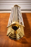 Modern 4-LIGHT Wall Mount Vanity Fixture Glass Bead Brass Bathroom Sconce.. Fixed Price $121.94.