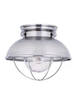 Sea Gull Lighting 8869-98 Sebring Outdoor Ceiling Lights Brushed Stainless. Fixed Price $89.00.