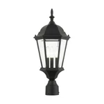 Livex Hamilton Light Outdoor Post Top Lantern, Textured Black 7563-14. Fixed Price $171.96.