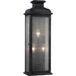 Feiss Pediment 24" 3 Light Outdoor Wall Lantern, Dark Weathered Zinc, OL11102DWZ. Fixed Price $319.95.