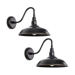 14IN. Outdoor Gooseneck Barn Light For Garage, 2 Pack Bronze Exterior Wall Li.... Fixed Price $189.99.