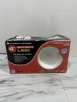 Lithonia Lighting 4 White Recessed Gimbal Integrated Led Kit Can New Nos. Fixed Price $29.69.