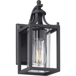 Hampton Bay Boswell Quarter 12.12" 1-LIGHT Matte Black Hardwired Outdoor Lantern. Fixed Price $45.00.