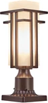 Oil Rubbed Bronze Outdoor Post Light With Pier Mount Adapter For Yard & Porch. Fixed Price $149.99.
