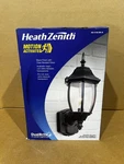 Heath Zenith Black Motion-sensing Incandescent Wall Lantern 3196540. Fixed Price $55.99.