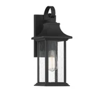 Hancock 1 Light Outdoor Wall Lantern In Matte Black By Savoy House 5-450-BK. Fixed Price $392.00.
