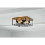 Modern Farmhouse Rustic Style Cage Design 4-LIGHT Flush Mount Lamp 13 In. Fixed Price $34.99.
