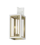 Maxim Lighting Neoclass White Gold Outdoor Wall Mount Fixture 30055CLWTGLD. Fixed Price $99.00.