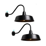 Outdoor Gooseneck Barn - 18 Inch Farm Style Black Large Lighting Exteri.... Fixed Price $418.48.