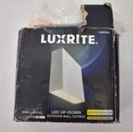 Luxrite LR40310 15W Up Down Wall Sconce White 5CCT 120-277VAC Genuine Oem. Fixed Price $47.99.