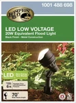 2-PACK Hampton Bay Led Low Voltage Spotlight Metal Black Landscape Lights 20W. Fixed Price $34.99.