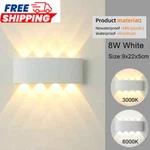 Kicaao Led Wall Sconce Up Down Light Indoor Outdoor Waterproof Black White. Fixed Price $10.49.