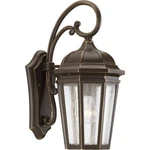 Verdae 1-LIGHT Antique Bronze Clear Seeded Glass Outdoor Wall Lantern. Fixed Price $179.90.