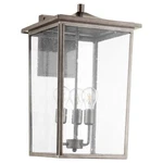 Quorum Riverside Light Wall Mount, Weathered Zinc/clear 722-13-37. Fixed Price $99.99.