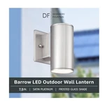 Designers Fountain 7-1/2" Dual LED33001C-SP Barrow Outdoor Wall Light Satin. Fixed Price $98.99.