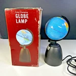 Color Shift Led World Globe Lamp 9.5 Map Night Light W/ Base Tested Working.. Fixed Price $17.95.