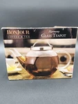 Bonjour Coffee & Harmony Glass Teapot 27 Oz, 3 Cups New Handblown. Fixed Price $29.99.