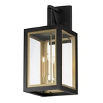 Black Gold Four Light Outdoor Wall Sconce From The Neoclass Collection. Fixed Price $448.00.