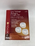 Portfolio Low Voltage Halogen Light Kit White Finish With Glass Lens 64366. Fixed Price $19.99.