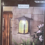 Allen & Roth Lindbergh Wall Lantern Specialty Bronze Finish #0361365. Fixed Price $36.54.