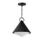 Maxim Lighting Odette 13" Outdoor Pendant, Black/white - 35131WTBK. Fixed Price $169.20.