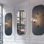 Retro Modern Lantern Glass Wall Sconce Mesh Cage Home Lighting Fixture. Fixed Price $98.90.