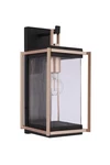 Craftmade ZA6504 Metalwork 15" Tall Outdoor Wall Sconce - Midnight / Satin Brass. Fixed Price $237.50.