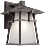Kichler Beckett 10 3/4"H Zinc Small Outdoor Wall Light. Fixed Price $244.99.