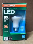Sylvania Ultra 50-WATT Eq R20 Daylight Medium Base Dimmable Led Spot/flood. Fixed Price $11.99.