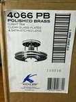 Kichler Lighting 4066PB Ceiling Flush Mount Clear Glass Plates & Polished Brass. Fixed Price $40.49.