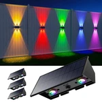 4 Pack Color Changing Solar Powered Fence Lights For Outside Up And Down Wall.... Fixed Price $47.91.
