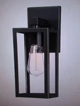 Hukoro Martin 13.5 In. 1-LIGHT Matte Black Hardwired Outdoor Wall Lantern Sconce. Fixed Price $25.46.