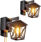 Porch Light With Outlet, Dusk To Dawn Outdoor 2-PCS (2 Outlet), Black. Fixed Price $126.64.