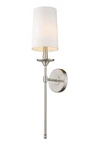 Roseto ZWS44403BN Theudosia 15" Wall Sconce With Linen Shade. Fixed Price $80.00.