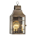 Irvins Country Tinware Stenton Outdoor Wall Light Solid Weathered Brass. Fixed Price $559.95.