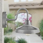 Forge 9" High Antique Brushed Aluminum Outdoor Wall Light. Fixed Price $219.00.