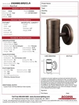 23026MG-BRZ/CLR Access Lighting Myra 7 Inch Bronze Outdoor Wall. Fixed Price $69.00.