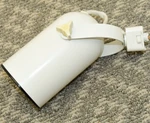 (1) Rudd Track Light White Round Back Cylinder Canister Head. Fixed Price $21.88.