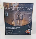 Hampton Bay Wickford 15.4 In Bronze Outdoor Lanterns(one Misses Glass). Fixed Price $49.99.