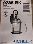 Kichler Lighting - One Outdoor Wall Mount Medium 9735 Bk. Fixed Price $79.99.