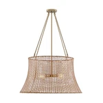 Savoy House Longleaf 4-LIGHT Outdoor Chandelier, Burnished Brass 7-6192-4-171. Fixed Price $646.00.