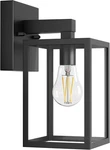 Outdoor Wall Lantern, Waterproof Exterior Sconce Light Fixture, Black Front. Fixed Price $47.99.