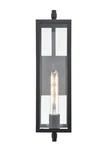 Textured Black One Light Outdoor Wall Sconce From The Messi Collection. Fixed Price $139.90.
