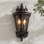 Casa Marseille Mission Outdoor Wall Light Fixture Veranda Bronze Scroll 17" Barn. Fixed Price $179.99.
